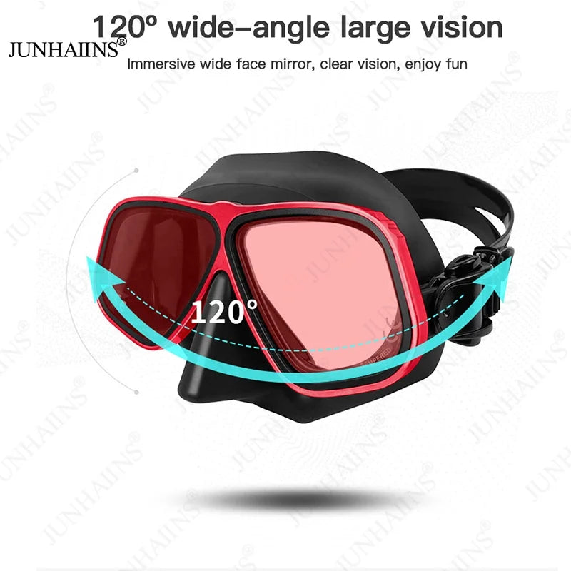 Freediving Mask with Aluminum Frame | Anti-Fog Diving Gear