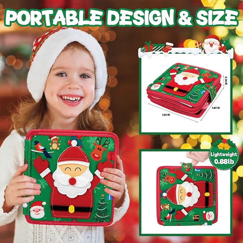 Engaging Christmas Busy Book | Fun Educational Travel Toy