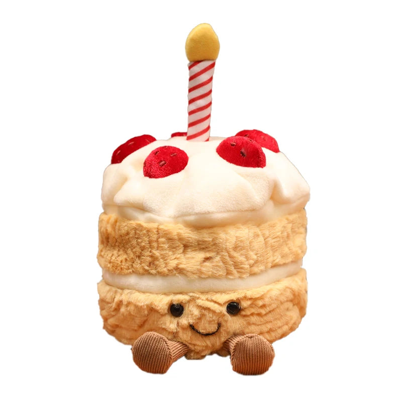 16cm Strawberry Cake Plush Doll | Sweet Pillow Party Prop