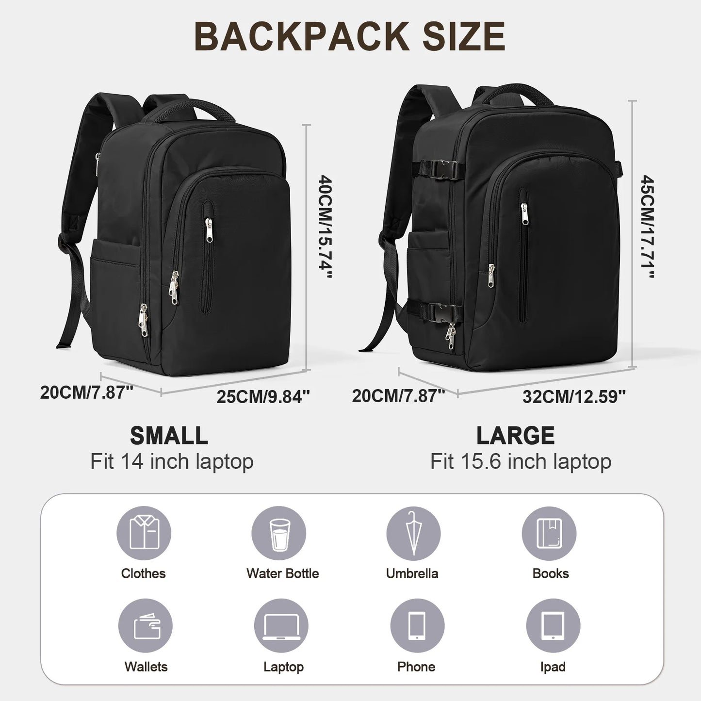 Large Capacity Travel Backpack | Unisex Cabin Bag for All