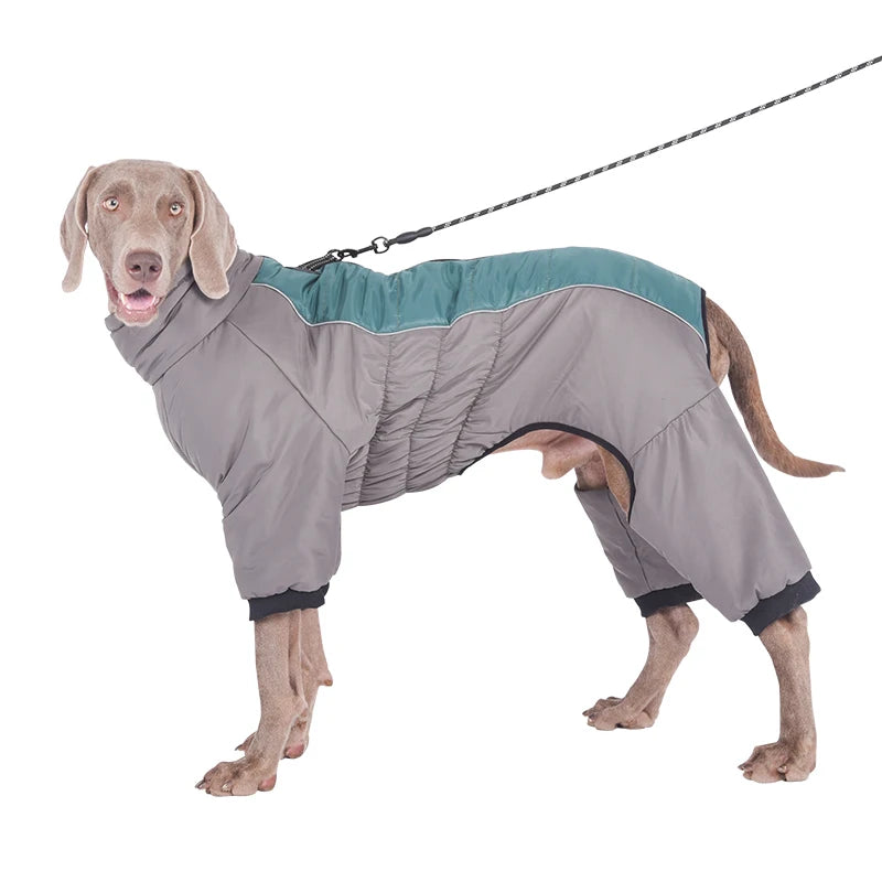 Waterproof Dog Rompers Jumpsuit | Winter Overalls for Large Dogs
