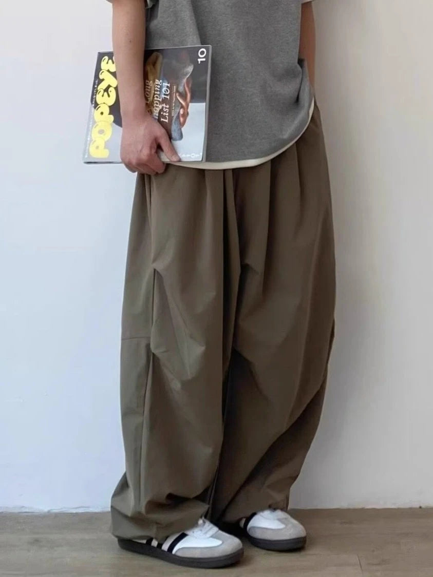 Summer Vintage Baggy Wide-Leg Pants for Men and Women