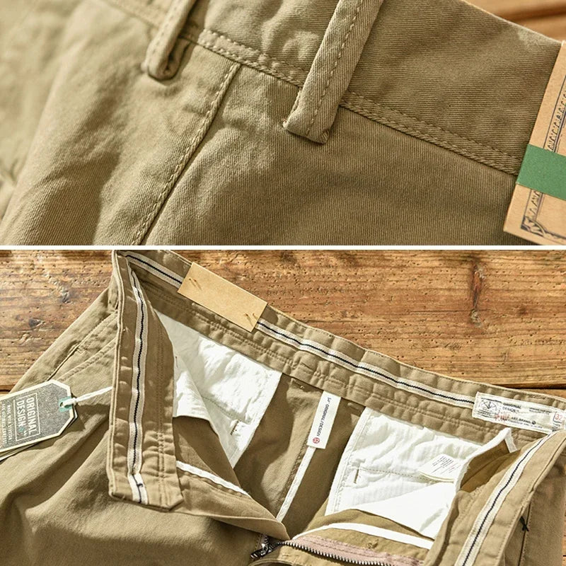 Casual Loose Fit Cotton Cargo Pants for Men | Versatile Style