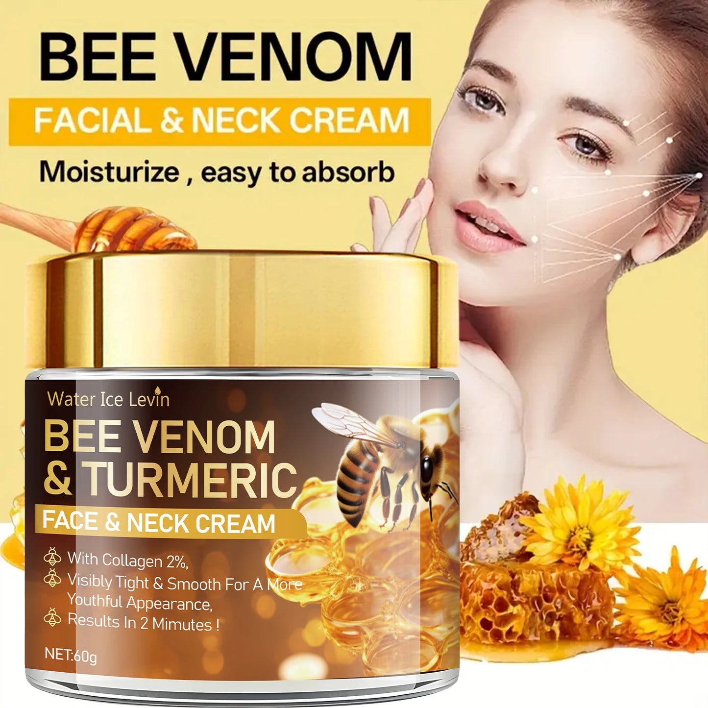 Bee Venom Instant Facial Lifting Cream | Firm, Lift & Smooth Skin