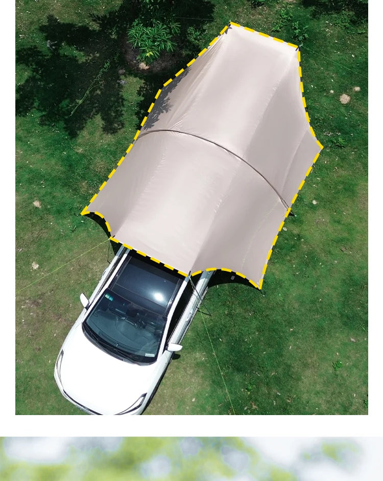 Portable Waterproof Car Awning Tent | UV Sun Shelter for Camping