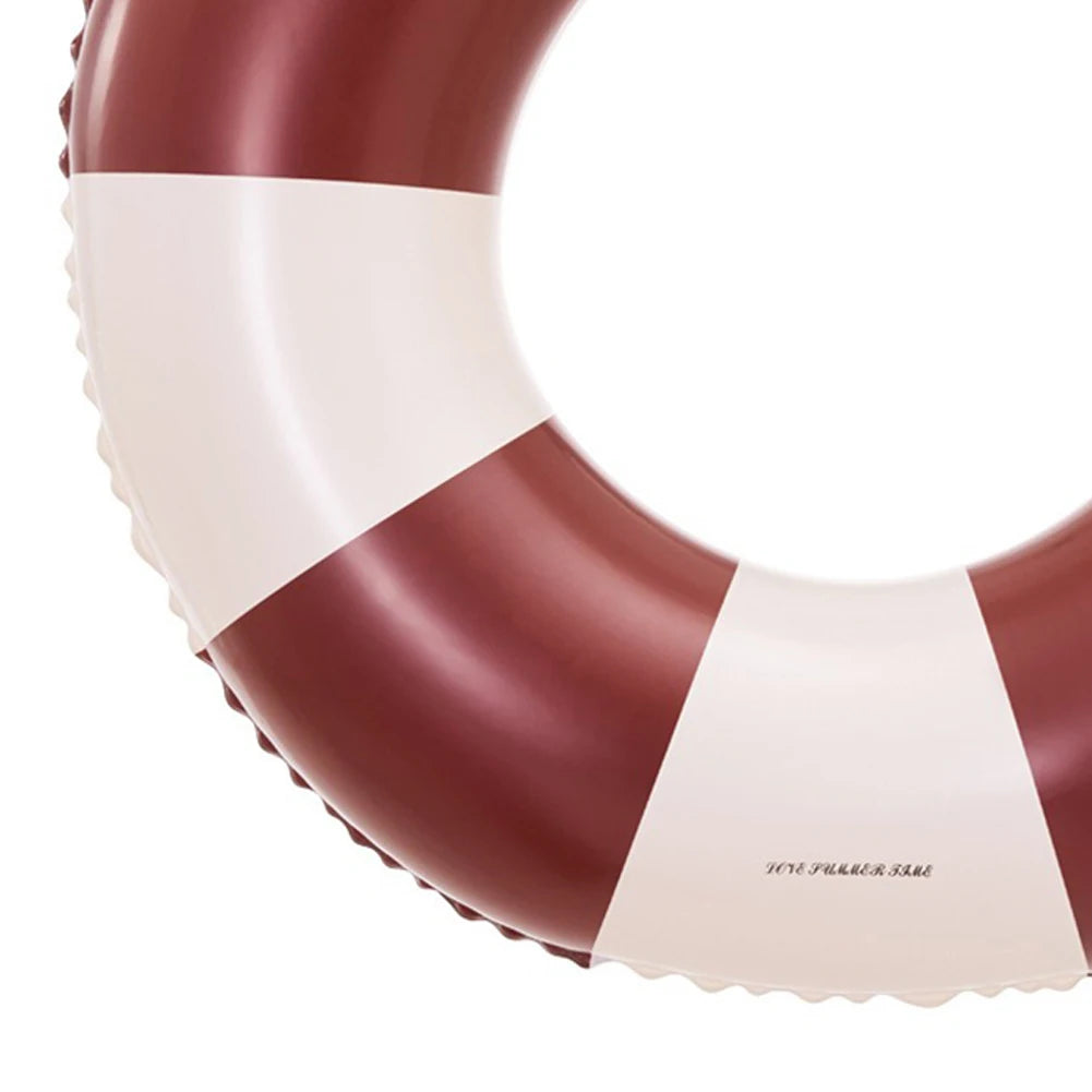 Classic Striped Inflatable Swimming Ring | Perfect Pool Float
