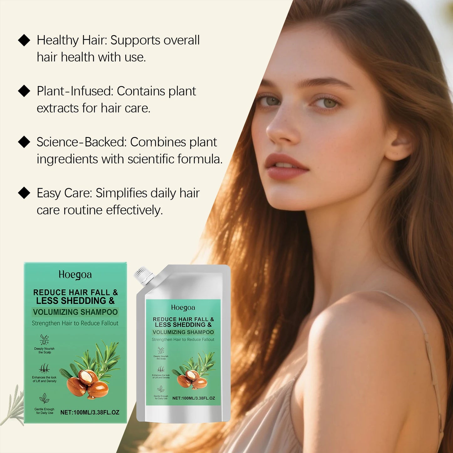Volumizing Care Shampoo | Daily Gentle Shampoo for Smoother Hair