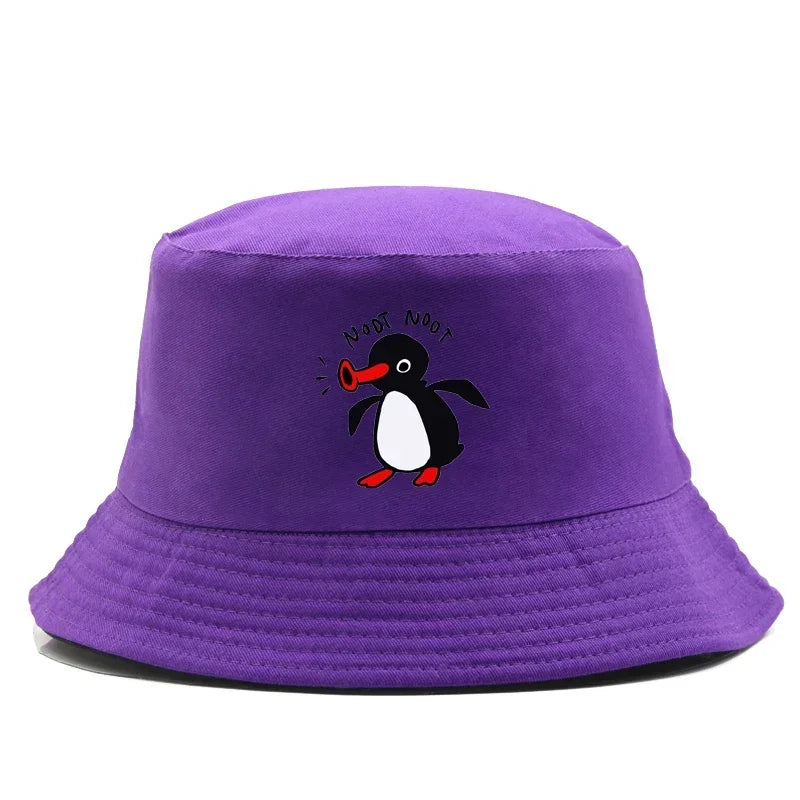 Reversible Summer Penguin Bucket Hat for Men & Women | Sun Protection