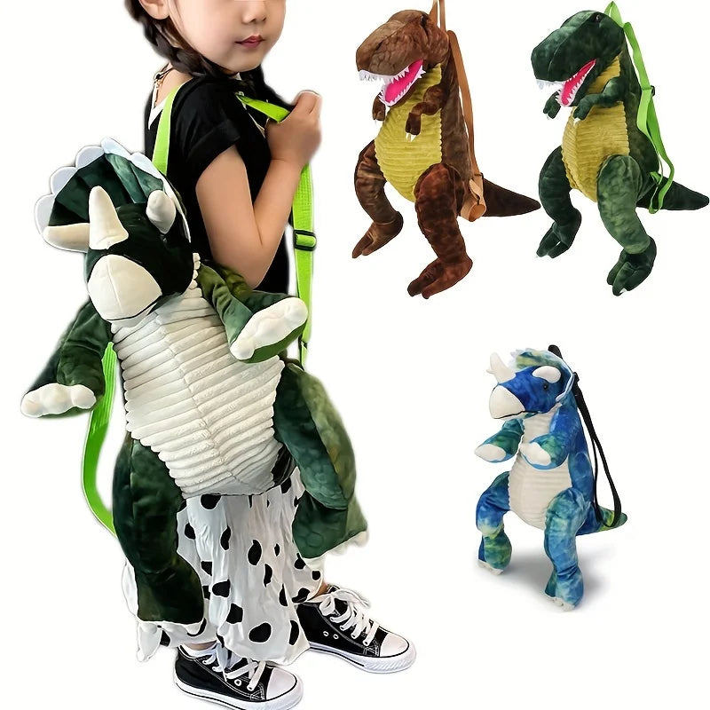 Kids Plush T-Rex Backpack | Fun Dinosaur Bag with Adjustable Straps