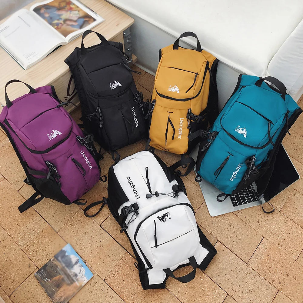 Outdoor Mini Backpack Mountain Pattern Lightweight Adjustable Strap Daypack for Hiking Travel Camping Daily Outdoor Trip
