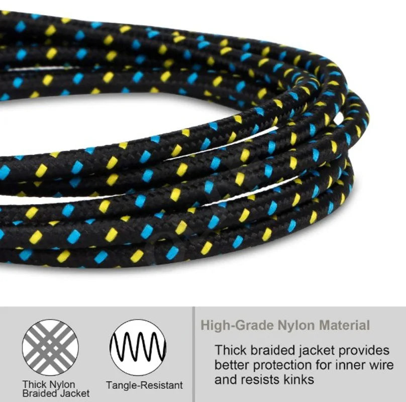 Nylon Braided USB Type C Cable | Fast Charging & Data Sync