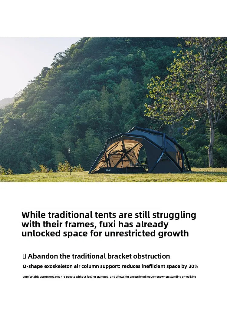 Portable Inflatable Ball Tent for Outdoor Camping | Heavy Rain Shelter