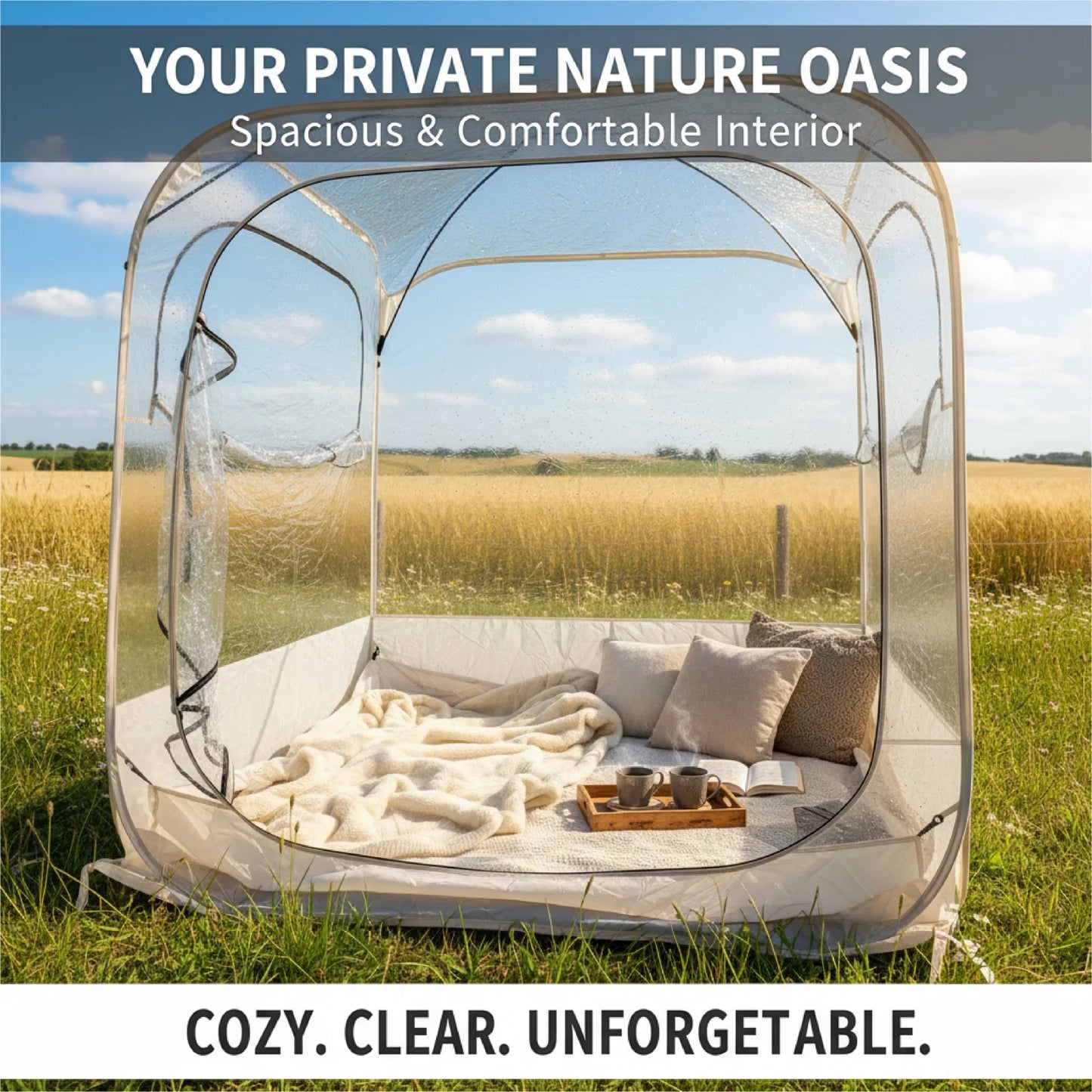 Portable Pop-Up Bubble Tent | Windproof Outdoor Shelter