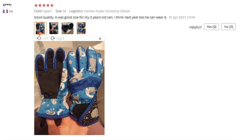 Winter Warm Snowboarding Ski Gloves for Kids | Waterproof & Breathable