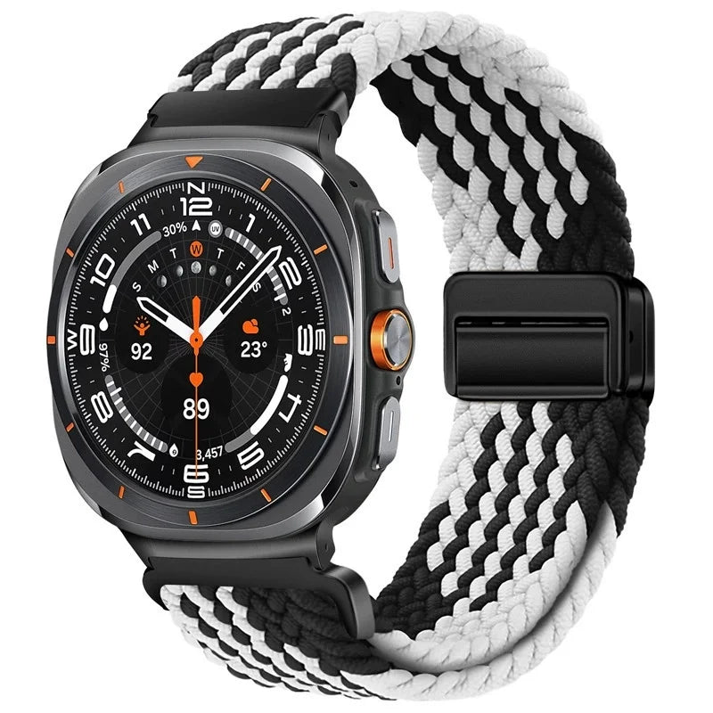 Nylon Braided Loop Strap | Magnetic Sport Bracelet for Watches