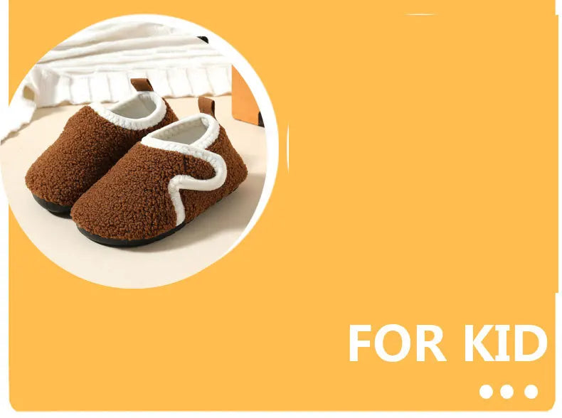 Cozy Kids Winter Fleece Slippers | Soft Non-Slip Indoor Shoes