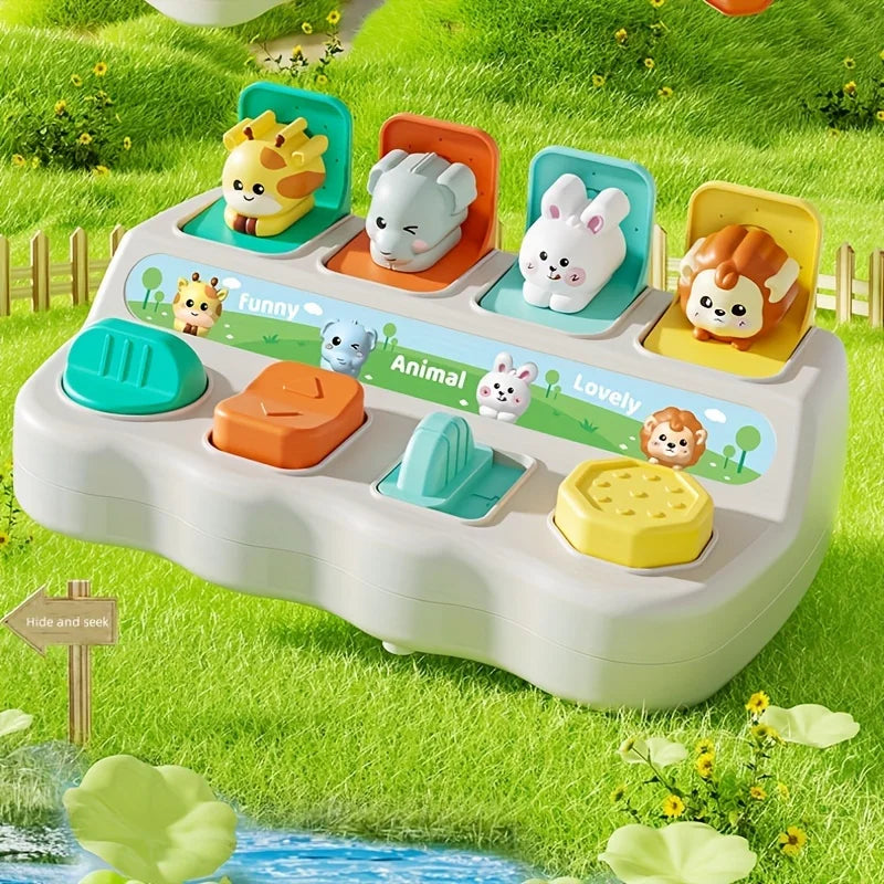 Montessori Pop-Up Animal Toys | Enhance Logic & Motor Skills