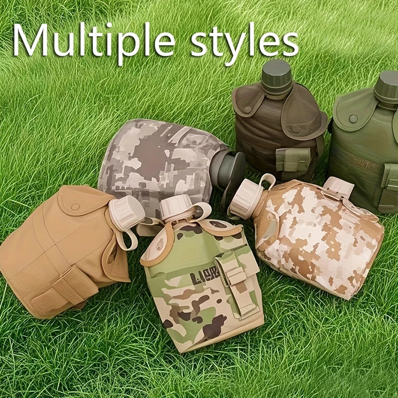 Large Capacity Military Canteen Bottle for Outdoor Adventures