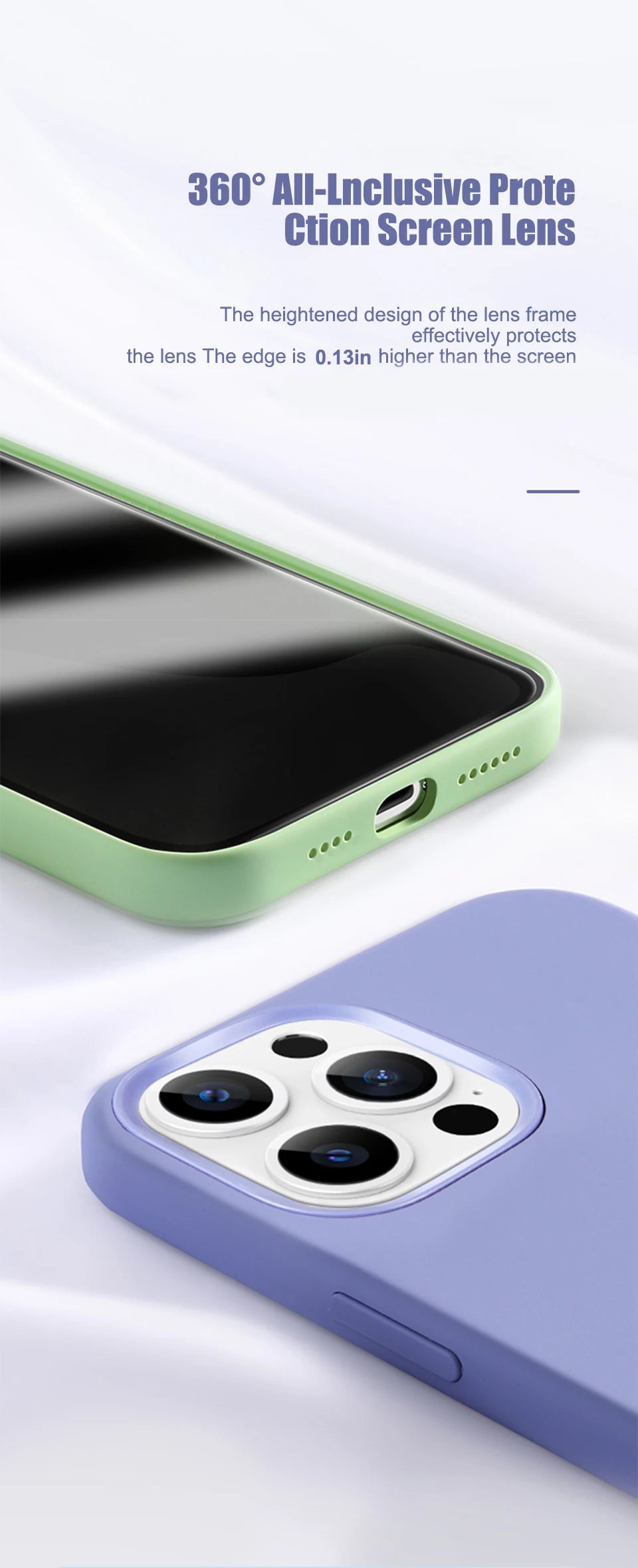 Luxury Liquid Silicone Phone Case for iPhone 11-16 Pro Max & Plus