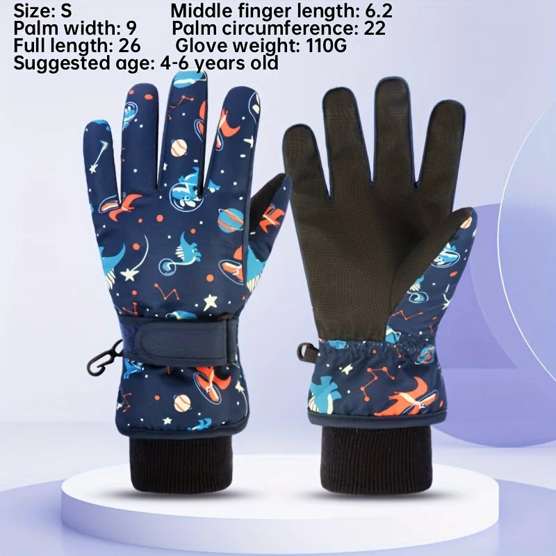 Guantes de esquí de invierno para niños | Cálidos y con diseños bonitos para los pequeños