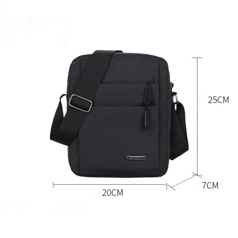 Men's Multi-Layer Zipper Crossbody Phone Bag for Travel