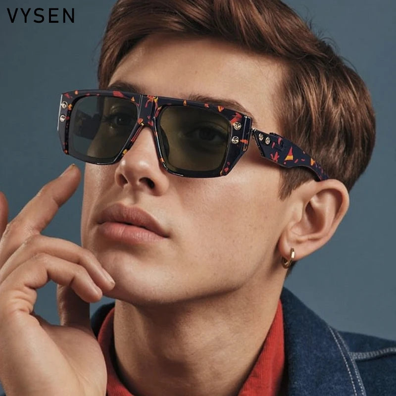 Polarized Steampunk Square Sunglasses for Men | Trendy Fashion Eyewear
