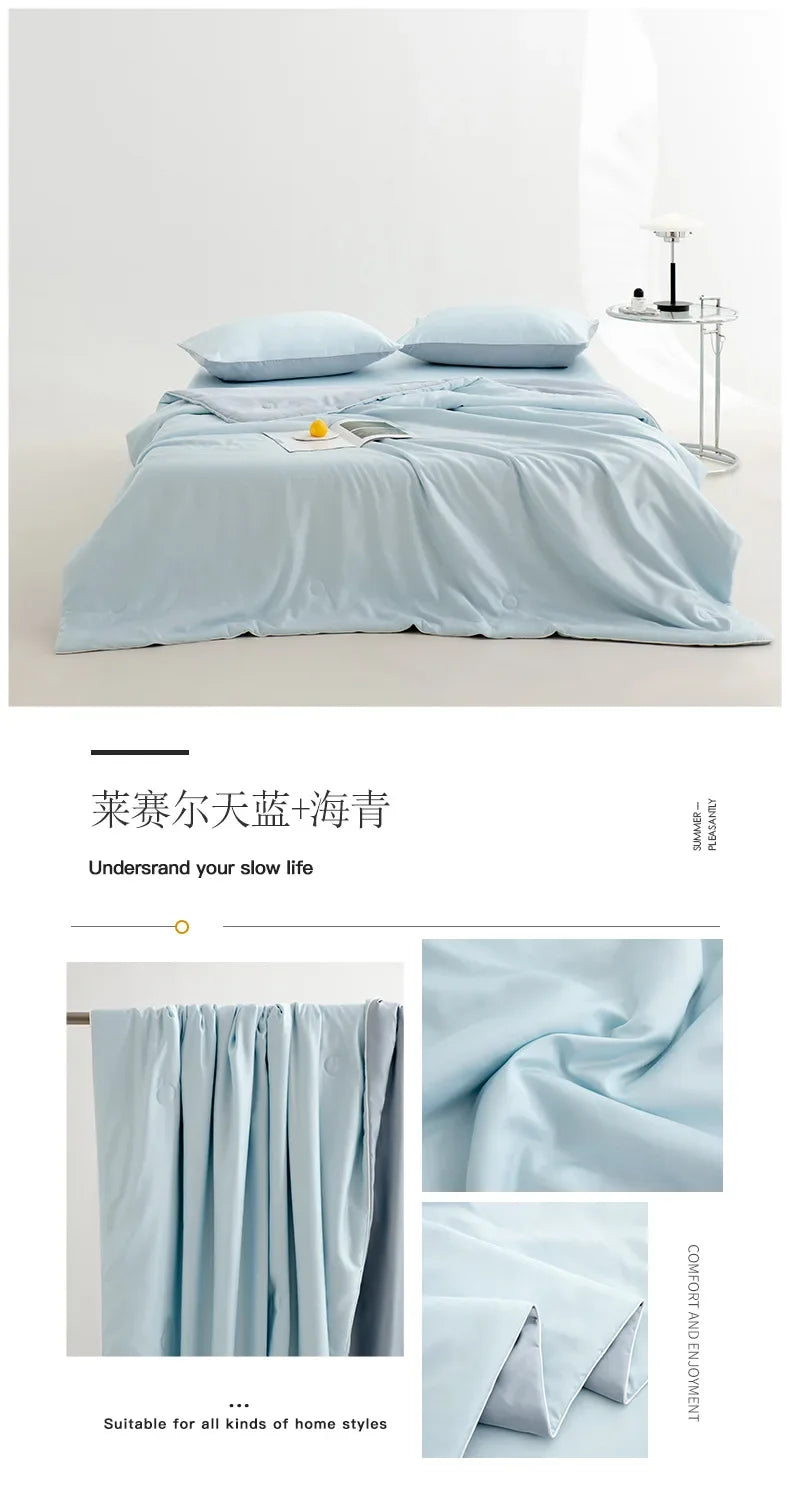Light Luxury Lyocell Summer Quilt | Soft & Cool Comfort