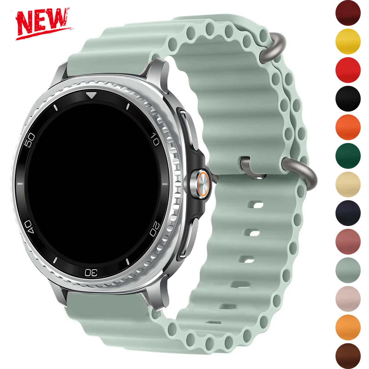 Breathable Silicone Sport Band for Galaxy Watches | Durable Ocean Strap
