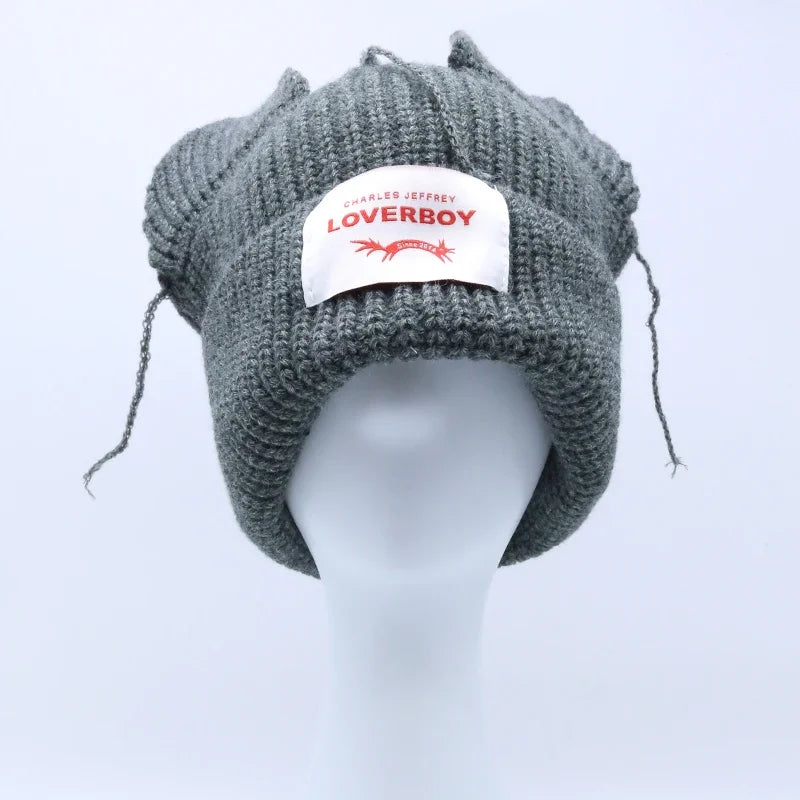 Unisex Long Fox Ears Knitted Beanie | Y2K Bunny Rabbit Hat
