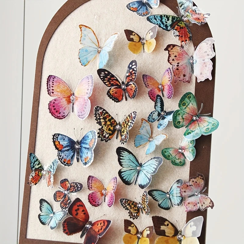 36pcs Lifelike Butterfly Decorations Set | Vibrant Wedding & Party Decor