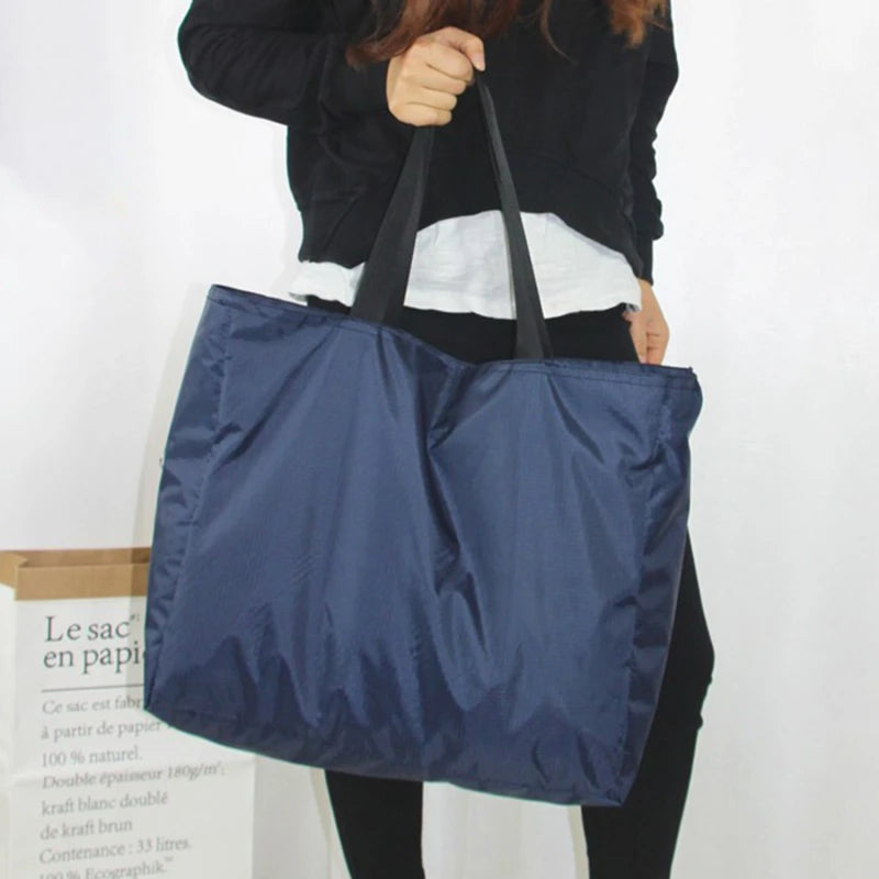 Large Capacity Reusable Zipper Grocery Totes | Washable Heavy Duty Bags