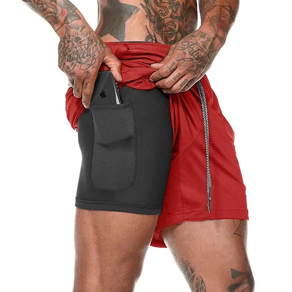Men's Double-Decker Sport Shorts | Perfect for Summer Fitness