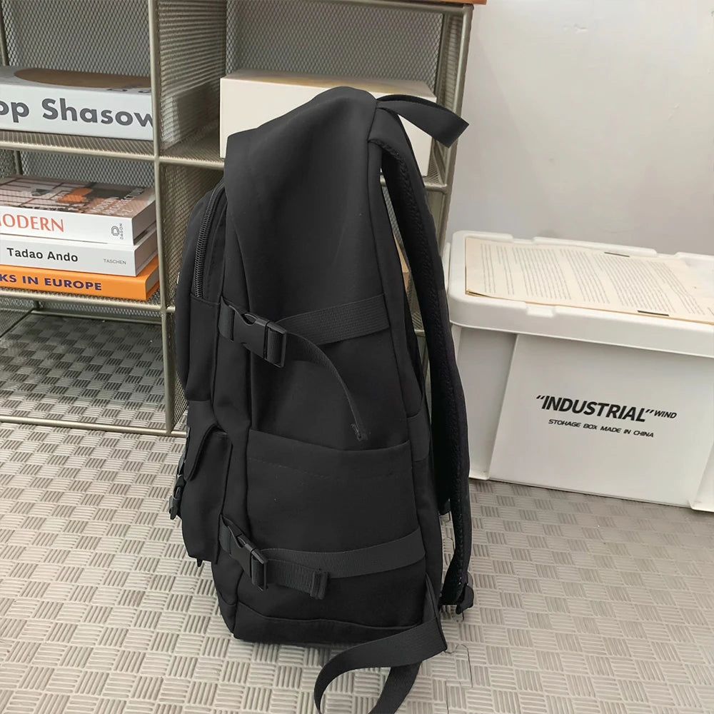 Stylish Versatile Solid Color Backpack for Work & Travel