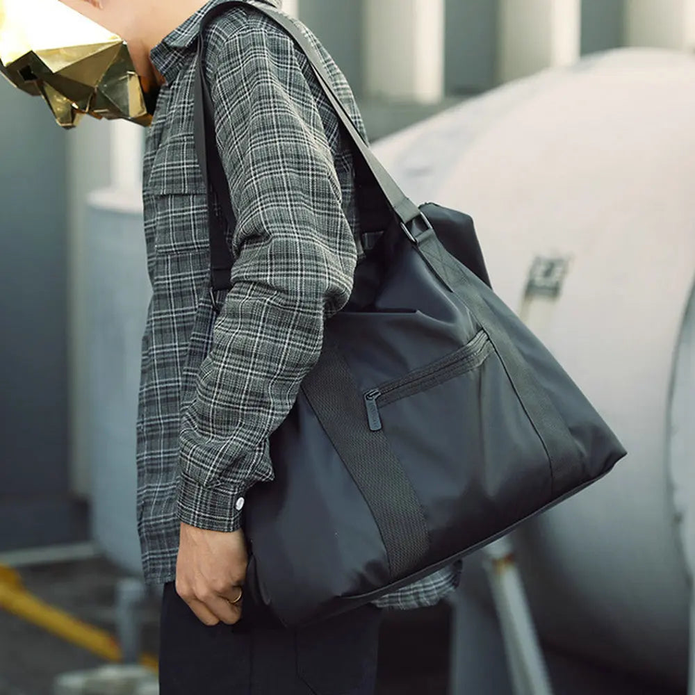 Men's Lightweight Nylon Travel Bag | Large Capacity Messenger Tote