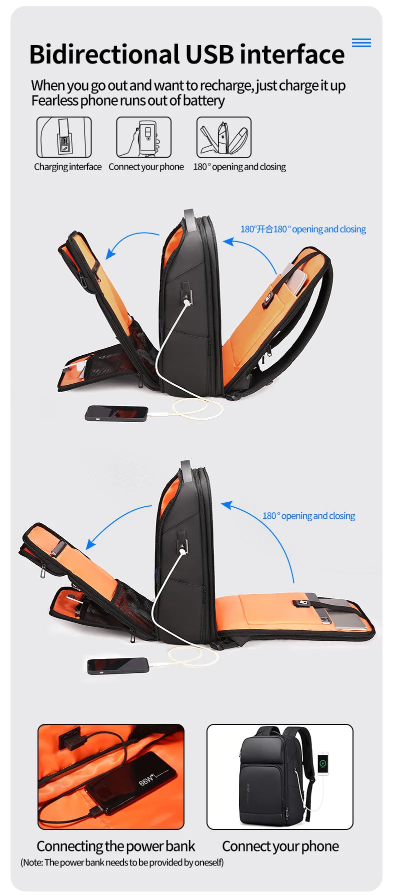 Waterproof Business Backpack with USB Charging | Travel Ready 35L