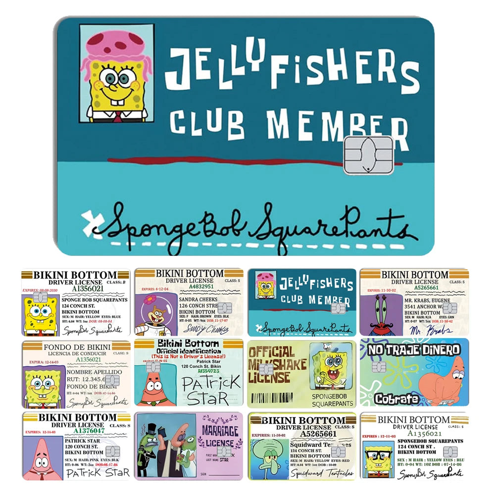 Cartoon Waterproof Skin Cover Sticker for Credit and Debit Cards