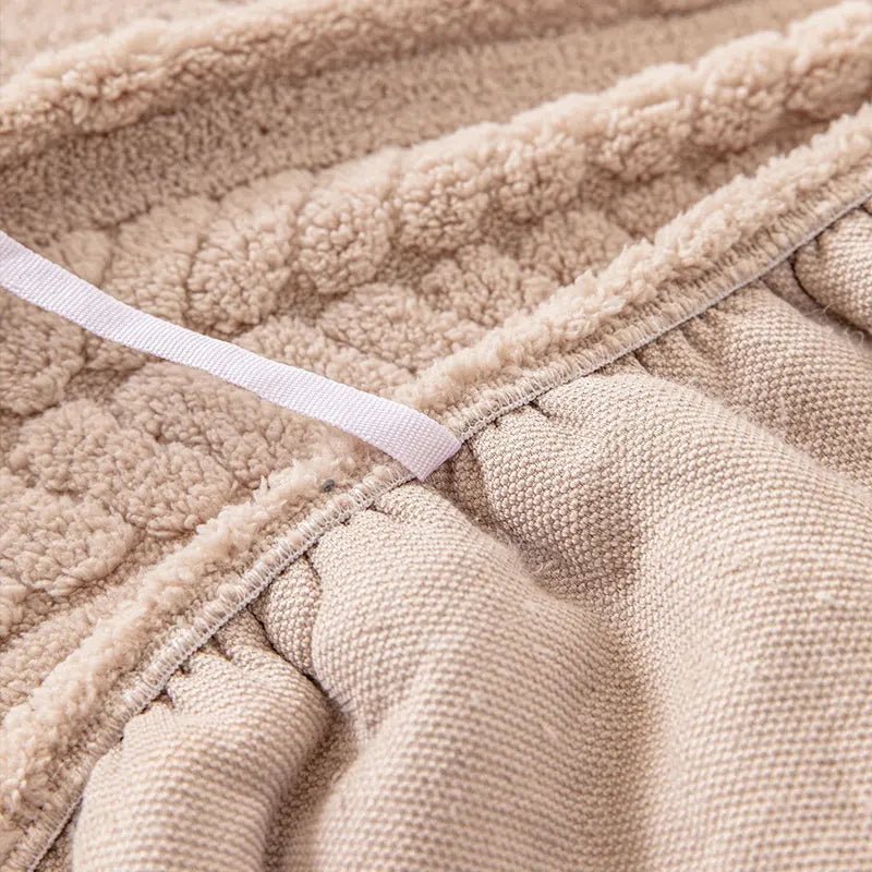 Plush Sofa Cushion Cover | Anti-Slip Winter Seat Cushion