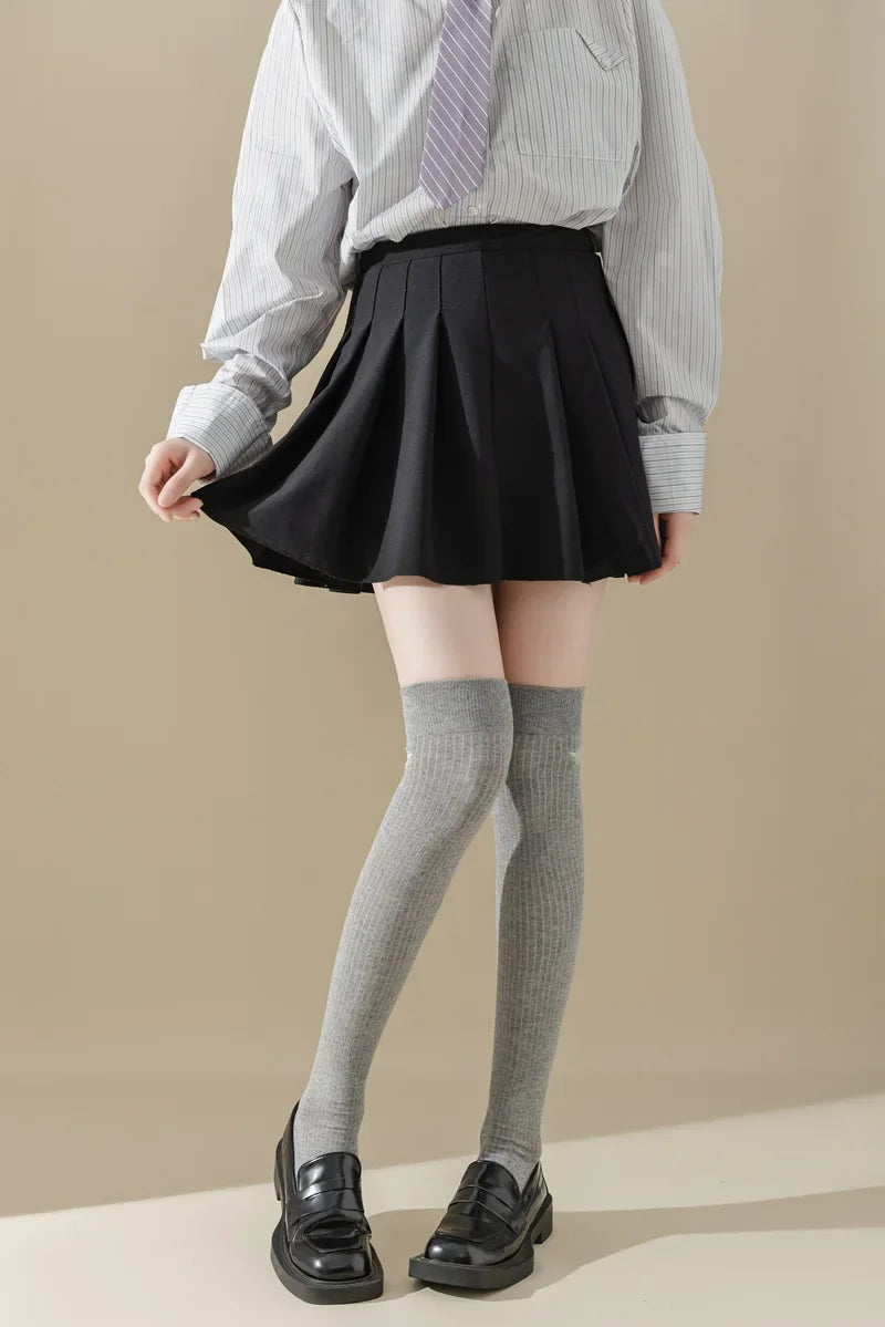 Stylish Women's Cotton Thigh High Stockings | Trendy and Comfortable