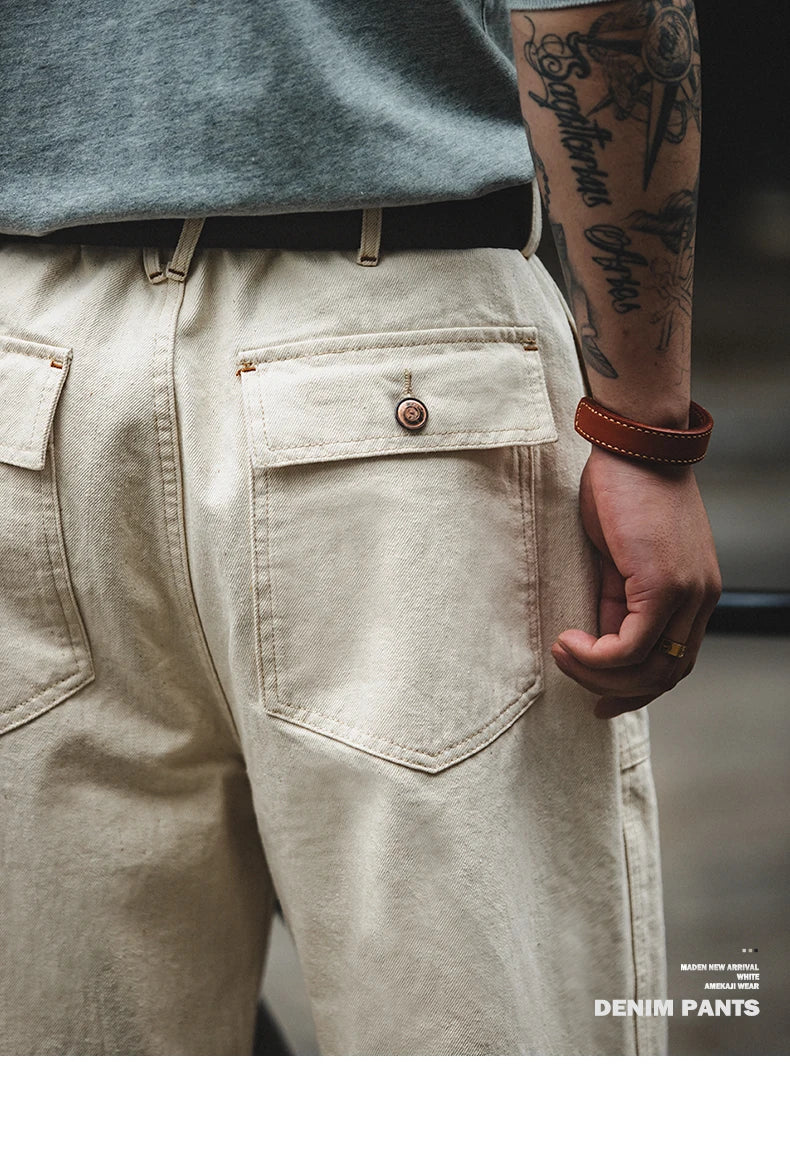 Men's Vintage Casual Loose Fit Cargo Pants | Comfortable Chino Trousers