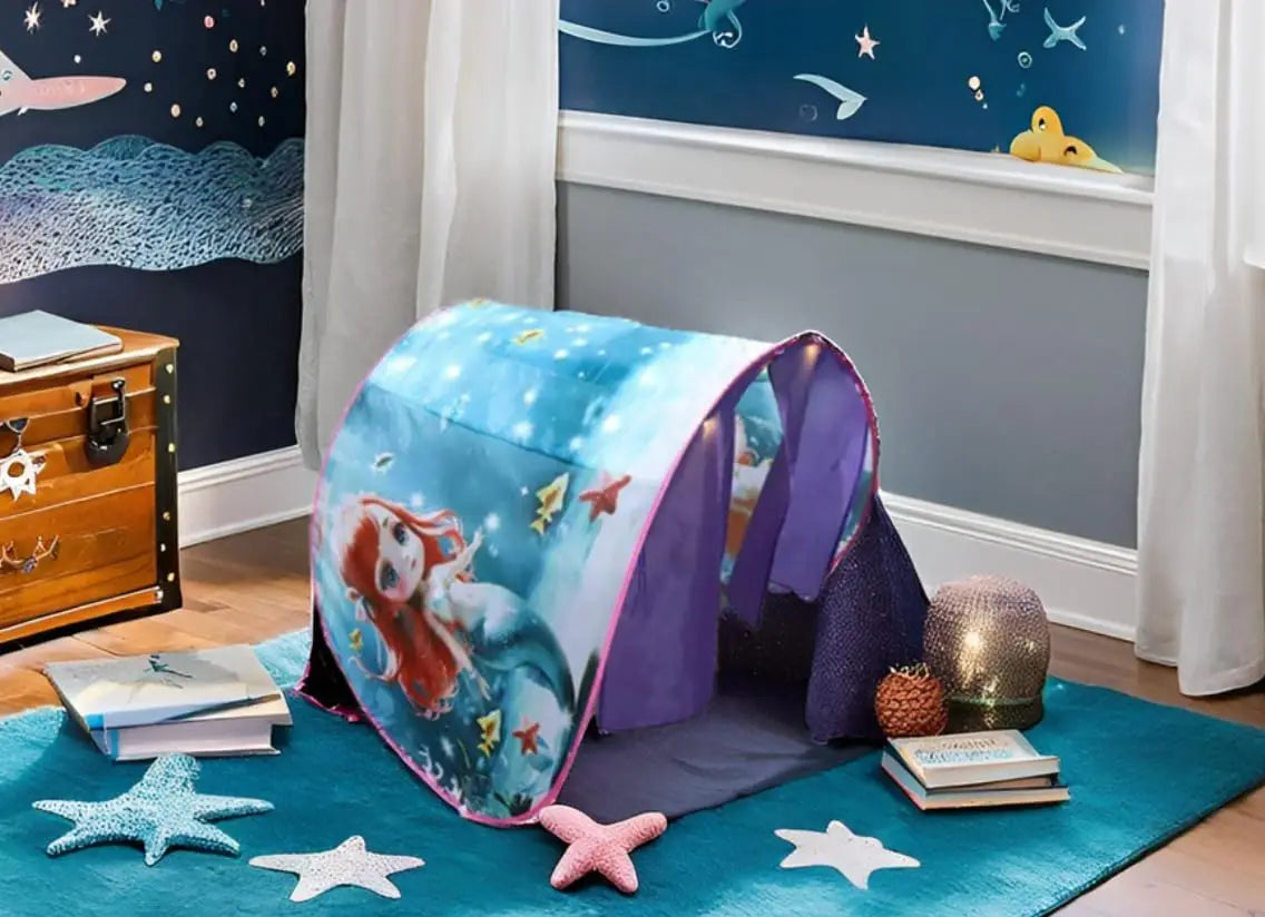 Dream Tent with Light Show for Kids | Foldable Bed Tent