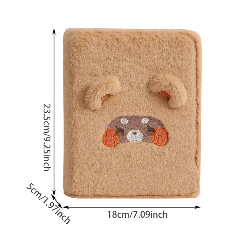 Kawaii Soft Plush A5 Binder Photo Album for Collectors & Students