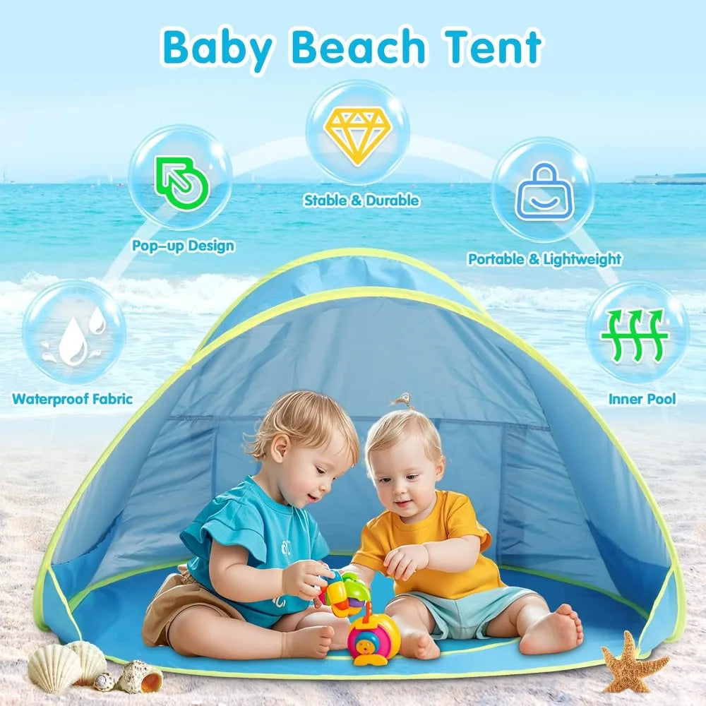 Portable Beach Shade Tent for Infants | UV Protection & Easy Setup