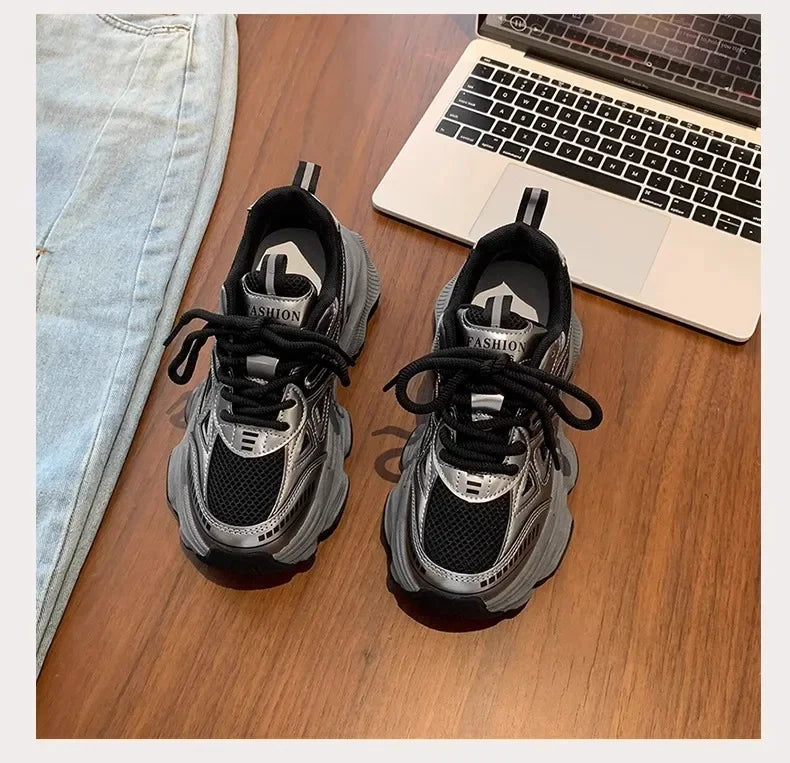 Fashionable Casual Platform Sneakers for Women | Comfortable Sports Shoes