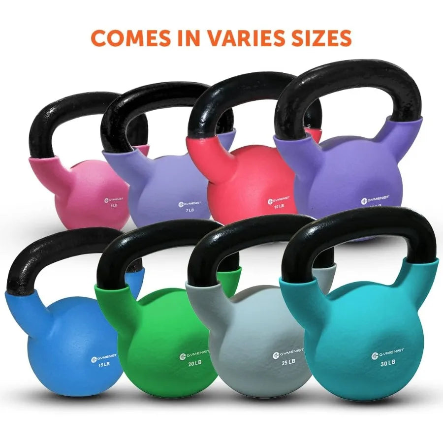 Neoprene Coated Kettlebells for Home Gym | Strength Training Weights