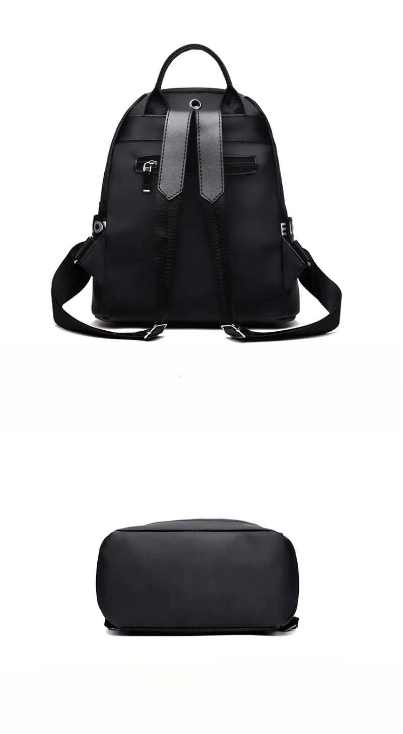Large Capacity Women's Nylon Backpack | Stylish Casual Shoulder Bag