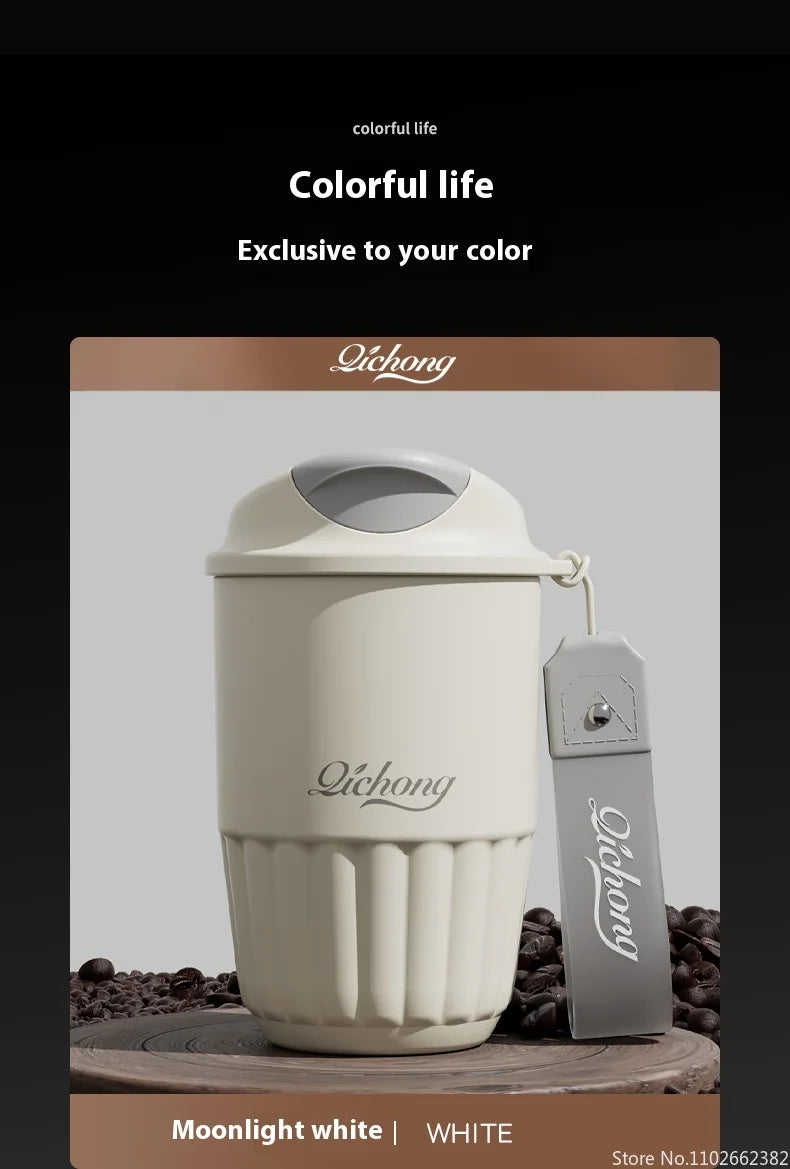 Vacuum Insulated Travel Coffee Mug | 410ML Ceramic Liner Tumbler