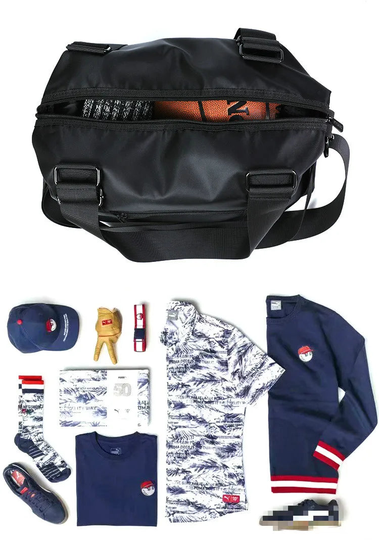 Men's Lightweight Nylon Travel Bag | Large Capacity Messenger Tote