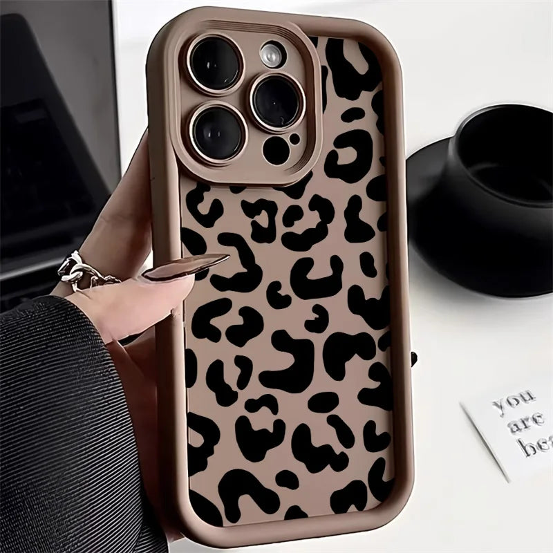 Leopard Printed Soft TPU Phone Case | Shockproof & Stylish