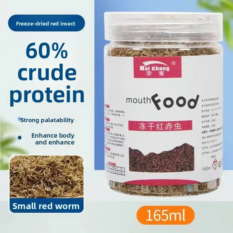Freeze-Dried Blood Worms for Tropical Fish & Axolotls