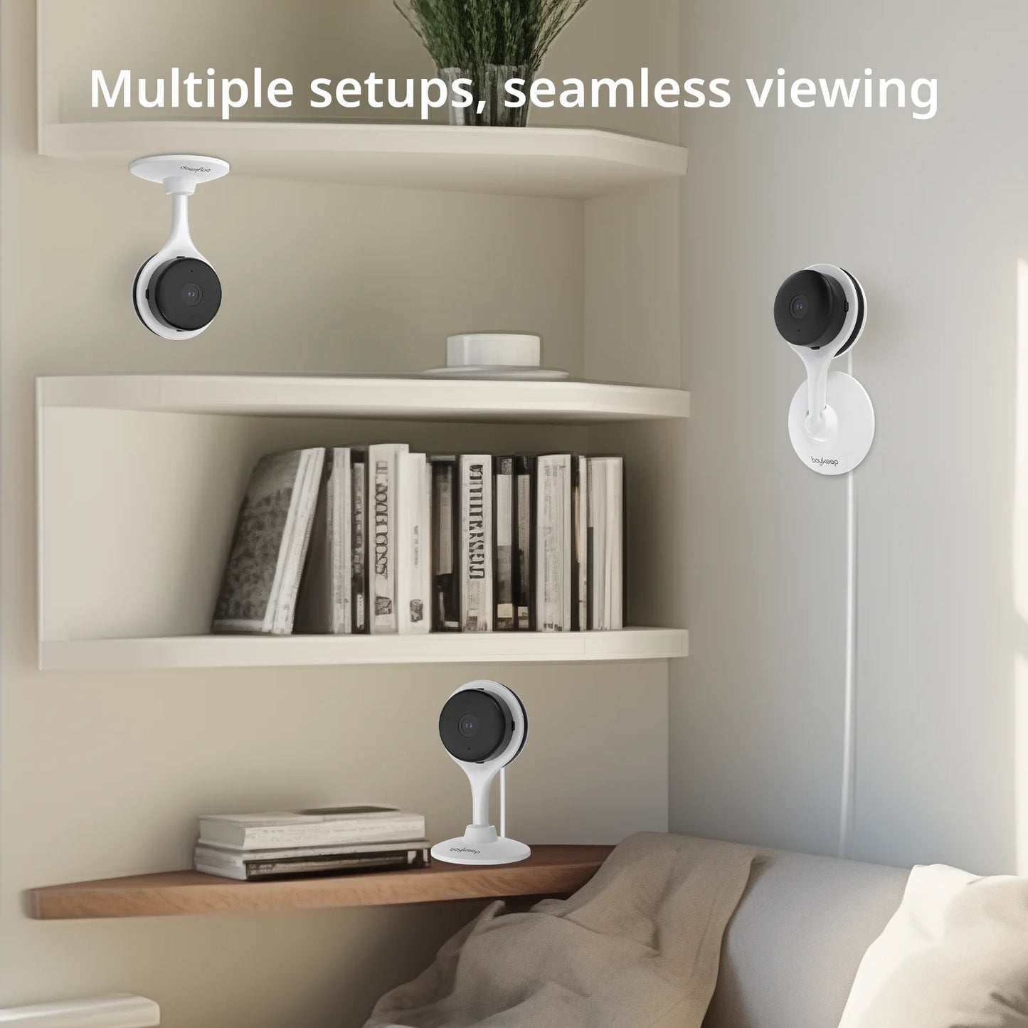 2K Wi-Fi Indoor Security Camera | Smart Baby Monitor with 2-Way Audio